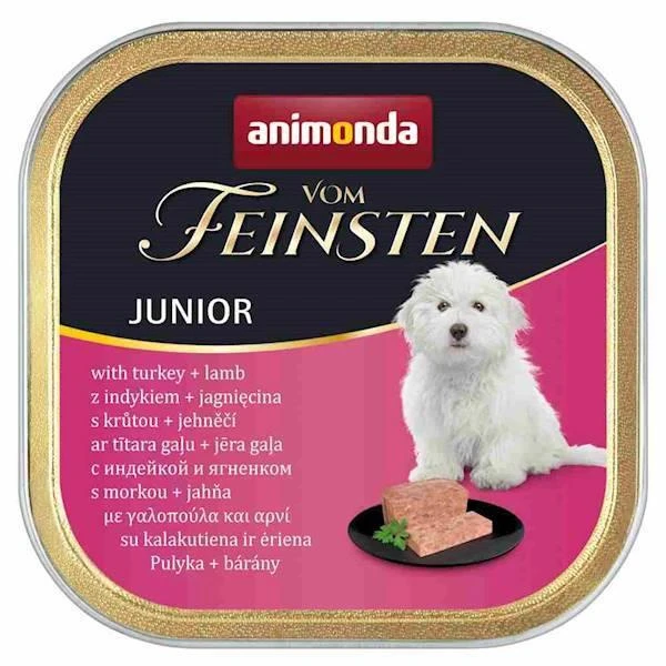 ANIMONDA Dog Vom Feinsten Junior Saveur : Dinde Avec Agneau 150g X12 3 ANIMONDA Dog Vom Feinsten Junior Saveur : Dinde Avec Agneau 150g X12