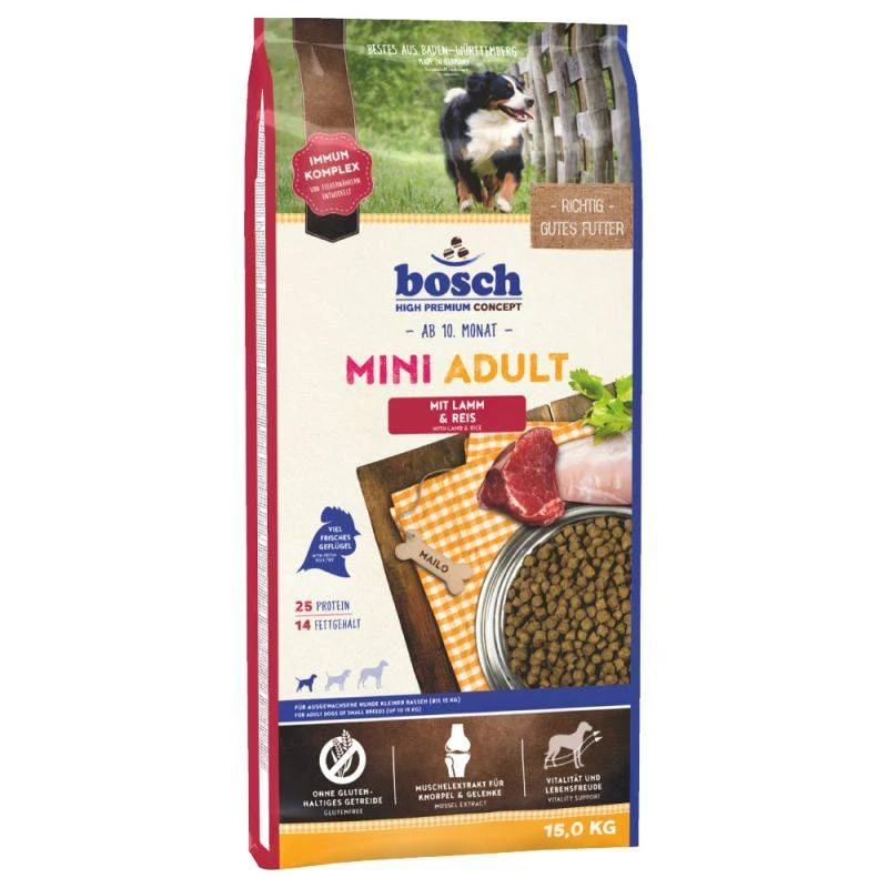 BOSCH Adult Mini Lamb & Rice 15kg+ Surprise Gratuite Pour Chien 5 BOSCH Adult Mini Lamb & Rice 15kg+ Surprise Gratuite Pour Chien – Image 3
