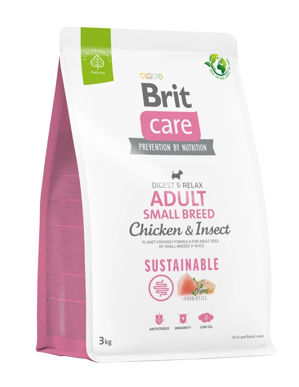 BRIT CARE Dog Sustainable Adult Small Breed Chicken & Insect 3kg 3 BRIT CARE Dog Sustainable Adult Small Breed Chicken & Insect 3kg