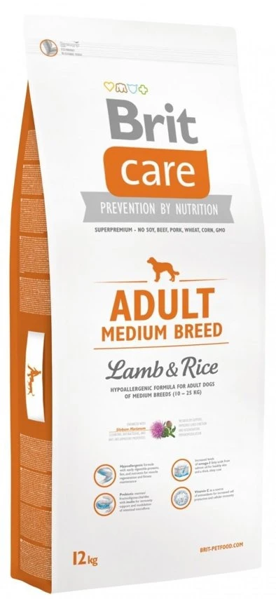 Brit Care Adult Medium Breed Agneau Et Riz 12kg 3 Brit Care Adult Medium Breed Agneau Et Riz 12kg
