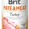 Brit Pate & Meat à La Dinde 400g X10 -Animaux Fournitures Magasin fre pl Brit Pate Meat a la dinde 400g x10 30756 1
