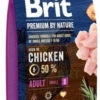Brit Premium By Nature Adult S Avec Poulet 8kg X2 -Animaux Fournitures Magasin fre pl Brit Premium By Nature Adult S avec Poulet 8kg x2 30163 1