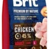 Brit Premium By Nature Adult Au PouletL 15kg -Animaux Fournitures Magasin fre pl Brit Premium By Nature Adult au poulet L 15kg 9715 1