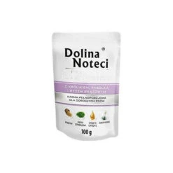 Dolina Noteci PREMIUM Pour Chiens De Petites Races Avec Lapin, Haricots Et Riz 100g X12