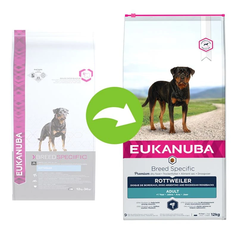 EUKANUBA Breed Specific Rottweiler 12kg + Surprise Gratuite Pour Votre Chien 4 EUKANUBA Breed Specific Rottweiler 12kg + Surprise Gratuite Pour Votre Chien – Image 2