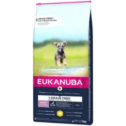 EUKANUBA Chiot Poulet S/M Sans Grains 12kg