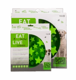 Eat Slow Live Longer STAR Bol Ralentisseur Vert S
