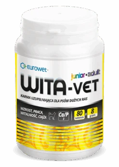 Eurowet Vita-Vet Junior+Adulte 8g 80tab