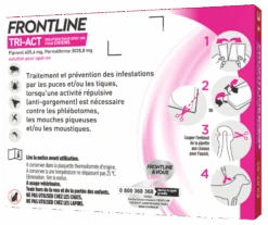 FRONTLINE Tri-Act Pour Chiens 3x6ml -Animaux Fournitures Magasin fre pl FRONTLINE Tri Act Pour chiens 3x6ml 8673 5
