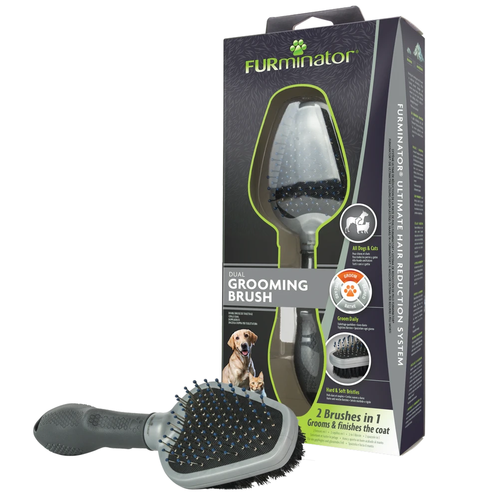 FURMINATOR Dual Grooming Brush Double Face Brosse D'entretien 3 FURMINATOR Dual Grooming Brush Double Face Brosse D'entretien