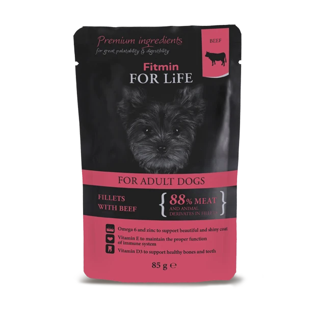 Fitmin Dog For Life Adult Bœuf En Sauce 85g X 12 4 Fitmin Dog For Life Adult Bœuf En Sauce 85g X 12 – Image 2