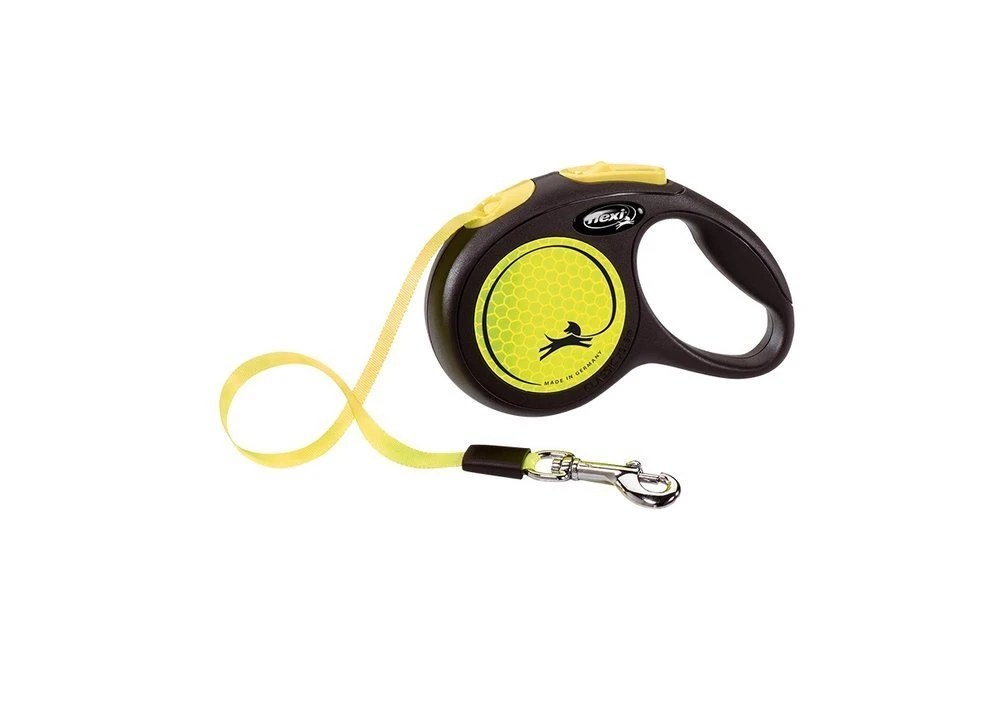 Flexi Laisse Classic S Sangle 5m Jusqu'à 15kg Jaune Néon 3 Flexi Laisse Classic S Sangle 5m Jusqu'à 15kg Jaune Néon