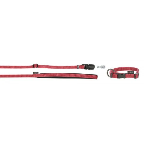 KERBL GoLeyGo 2.0 Ensemble Laisse + Collier Rouge Pour Chien 10mm X 29-45cm, S 3 KERBL GoLeyGo 2.0 Ensemble Laisse + Collier Rouge Pour Chien 10mm X 29-45cm, S