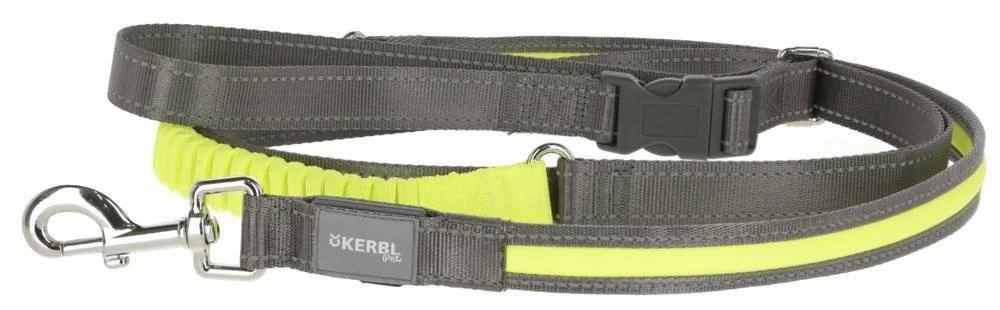 Dingo KERBL Laisse De Course Fluorescente Light & Reflex Jaune 250cm 3 Dingo KERBL Laisse De Course Fluorescente Light & Reflex Jaune 250cm