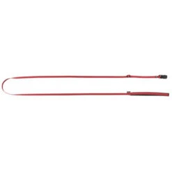 KERBL Laisse En Sangle GoLeyGo Avec Adaptateur, Rouge, 10mm X 140-200cm,S,max15kg
