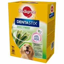 PEDIGREE® DentaStix™ Daily Fresh - Aliment Complémentaire Au Goût De Poulet, Pour Chiens De Grande Race - 4x270g