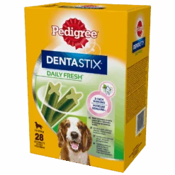 PEDIGREE® DentaStix™ Daily Fresh - Aliment Complémentaire Au Goût De Poulet, Pour Races De Taille Moyenne - 4x180g