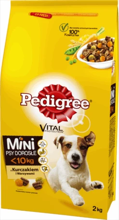 Pedigree Croquettes Pour Petits Chiens Adultes Au Poulet Et Aux Légumes 2kg