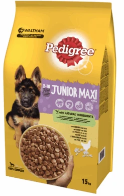 Pedigree Nourriture Sèche Pour Chiots De Grandes Races Et De Races Géantes Avec Poulet Et Riz 15kg