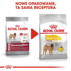 ROYAL CANIN CCN Medium Dermacomfort 12kg Nourriture Sèche Pour Chiens Adultes, De Race Moyenne, à La Peau Sensible Et Sujette Aux Irritations