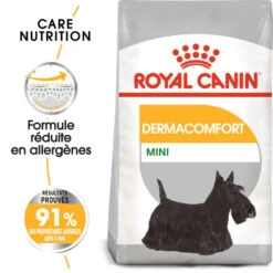 ROYAL CANIN CCN Mini Dermacomfort 1kg + OVER ZOO Délicatesse 100g