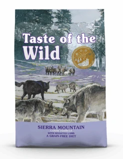 TASTE OF THE WILD Sierra Mountain à L'Agneau Sans Céréales Pour Chien 5,6kg+Surprise Gratuit Pour Chien