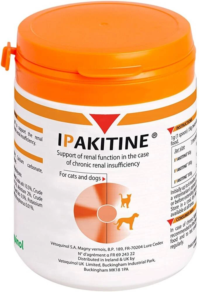 VETOQUINOL IPAKITINE POUDRE - Vitamine De Soutien Aux Reins 180g 3 VETOQUINOL IPAKITINE POUDRE - Vitamine De Soutien Aux Reins 180g