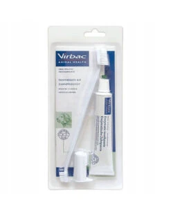 VIRBAC Kit Dentaire Pour Chiens (pâte + Brosse à Dents) 70g