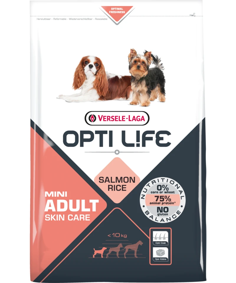 Versele-Laga Opti Life Adult Skin Care Mini Au Saumon 7.5kg 3 Versele-Laga Opti Life Adult Skin Care Mini Au Saumon 7.5kg