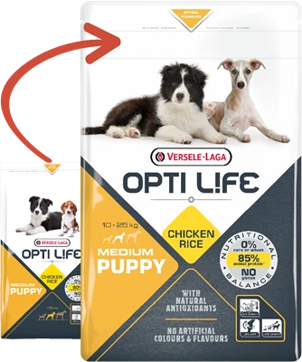 Versele-Laga Opti Life Puppy Medium Avec Poulet Pour Races Moyennes 2.5kg 3 Versele-Laga Opti Life Puppy Medium Avec Poulet Pour Races Moyennes 2.5kg